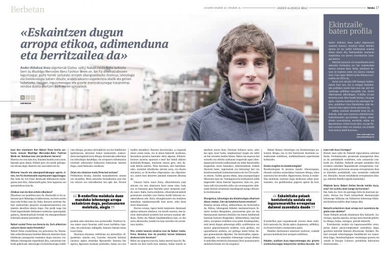 Ander Aldekoa - entrevista a 2 páginas en Hiruka